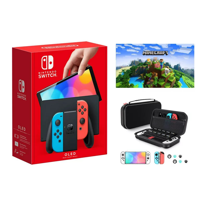 Nintendo Switch Joy-Con (L)/(R) Neon Red deals / Neon Blue Rechargeable